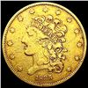 1835 $5 Gold Half Eagle LIGHTLY CIRCULATED