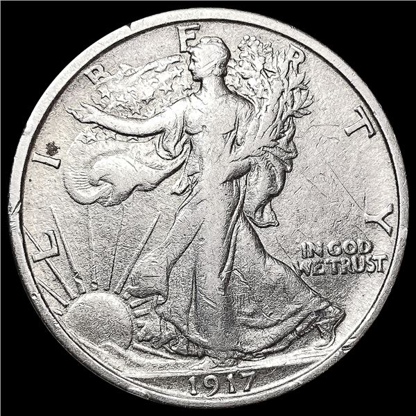 1917-S Walking Liberty Half Dollar CLOSELY UNCIRCULATED
