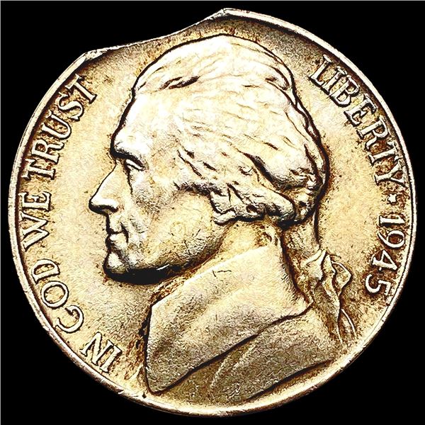 1945-S Clip Jefferson Nickel HIGH GRADE
