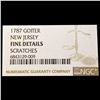 Image 3 : 1787 Goiter New Jersey Colonial NICELY CIRCULATED