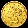 1855 $2.50 Gold Quarter Eagle NEARLY UNCIRCULATED