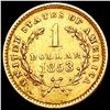 Image 2 : 1853 Rare Gold Dollar CLOSELY UNCIRCULATED