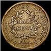 Image 2 : 1804 Draped Bust Half Cent NICELY CIRCULATED
