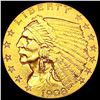 1908 $2.50 Gold Quarter Eagle NEARLY UNCIRCULATED