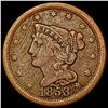 1853 Braided Hair Half Cent LIGHTLY CIRCULATED