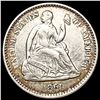 1861 Seated Liberty Half Dime CHOICE AU