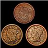 (3) Large Cents LIGHTLY CIRCULATED