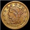 1857 Braided Hair Large Cent LIGHTLY CIRCULATED