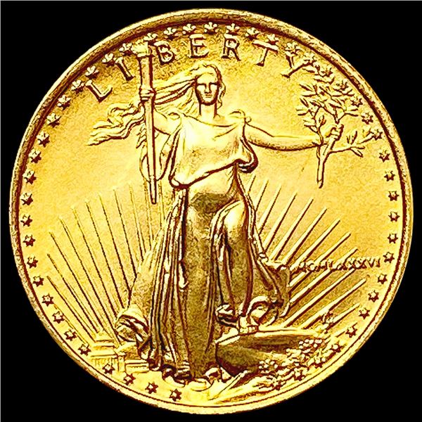 1986 US 1/10oz Gold Eagle SUPERB GEM BU