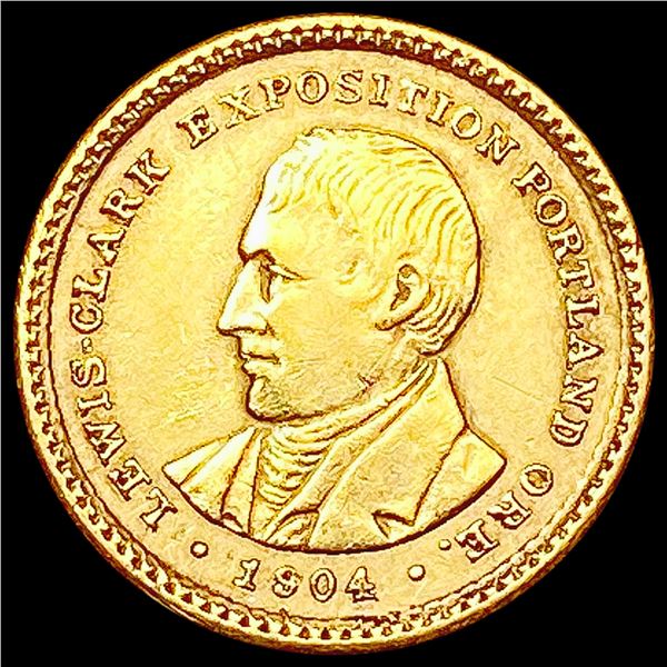 1904 Lewis & Clark Rare Gold Dollar CLOSELY UNCIRCULATED