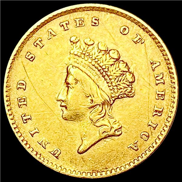 1854  Rare Gold Dollar LIGHTLY CIRCULATED