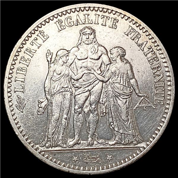 1874 France 5 Franc CLOSELY UNCIRCULATED