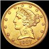 1907-D $5 Gold Half Eagle UNCIRCULATED
