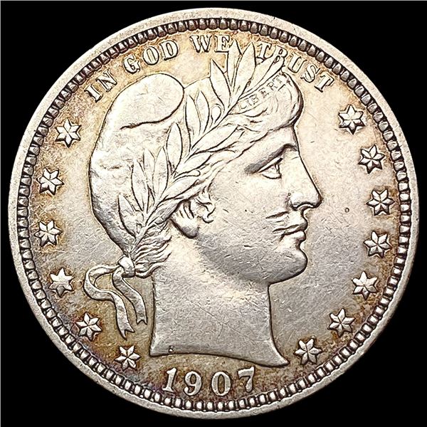 1907 Barber Quarter CHOICE AU