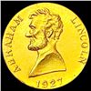 1927 Abe Lincoln Gold Token UNCIRCULATED