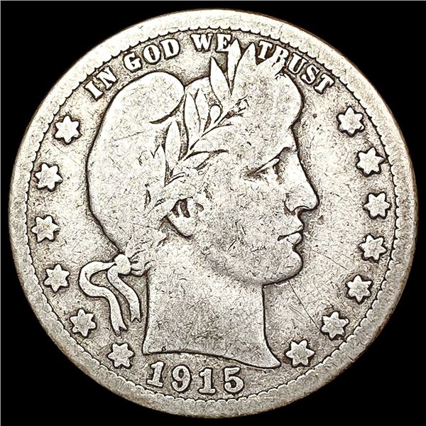 1915-S Barber Quarter NICELY CIRCULATED