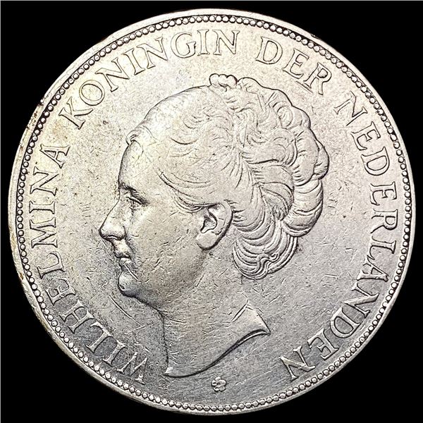 1930 Netherlands 2.5 Guilder LIGHTLY CIRCULATED