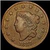 Image 1 : 1827 Coronet Head Large Cent NICELY CIRCULATED