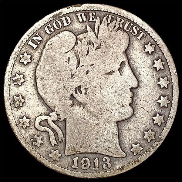 1913 Barber Half Dollar NICELY CIRCULATED