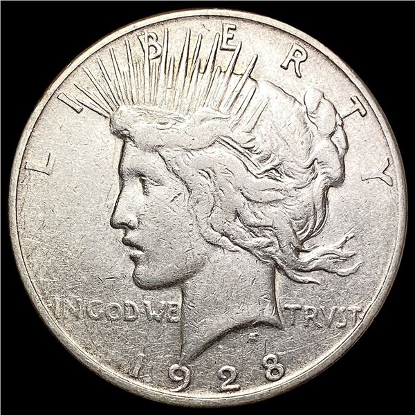 1928-S Silver Peace Dollar LIGHTLY CIRCULATED