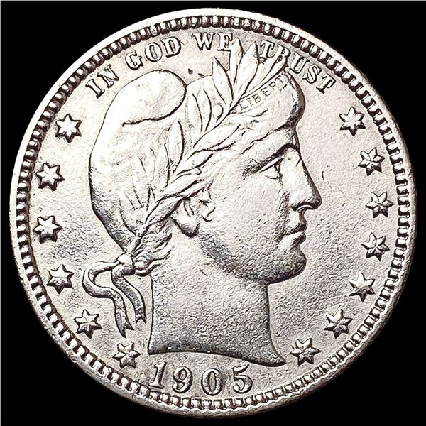 1905-S Barber Quarter CHOICE AU