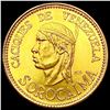 1937 Venezuela Gold 20 Bolivares 0.1929oz CHOICE BU