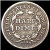 Image 2 : 1853 Arrows Seated Liberty Half Dime NICELY CIRCULATED