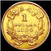 Image 2 : 1854 Rare Gold Dollar CLOSELY UNCIRCULATED