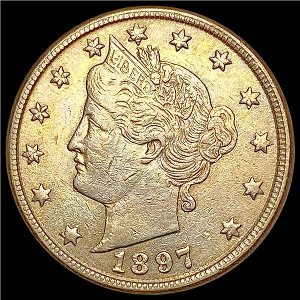 1897 Liberty Victory Nickel NEARLY UNCIRCULATED