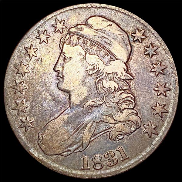 1831 Capped Bust Half Dollar LIGHTLY CIRCULATED