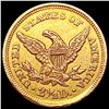 Image 2 : 1856 $2.50 Gold Quarter Eagle CLOSELY UNCIRCULATED