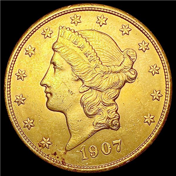 1907 $20 Gold Double Eagle UNCIRCULATED