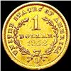 Image 2 : 1852-O Rare Gold Dollar CLOSELY UNCIRCULATED