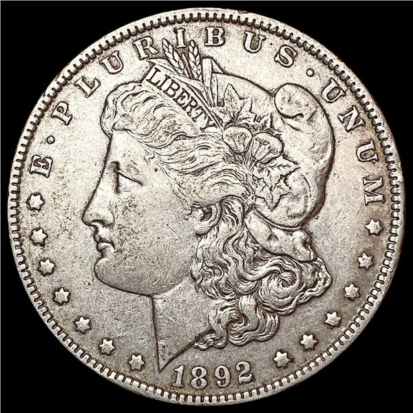 1892 Morgan Silver Dollar NEARLY UNCIRCULATED