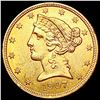Image 1 : 1907 $5 Gold Half Eagle UNCIRCULATED