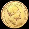 Image 1 : 1874 Sweden Gold 10 Kronor 0.1296oz CLOSELY UNCIRCULATED