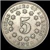 Image 2 : 1867 No Rays Shield Nickel LIGHTLY CIRCULATED