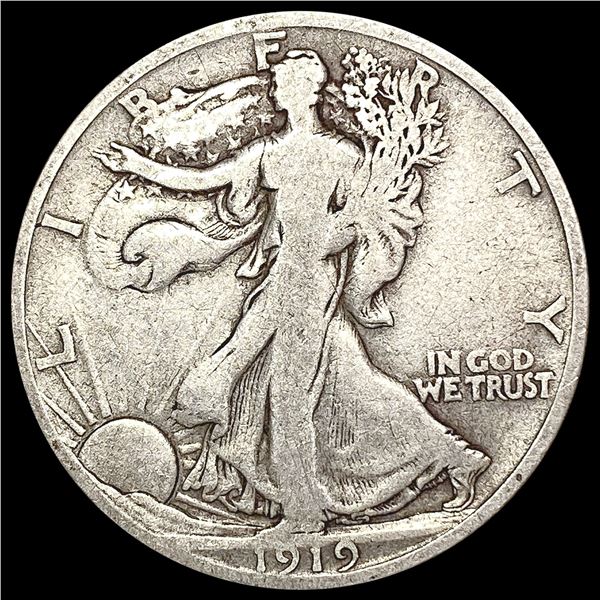 1919-D Walking Liberty Half Dollar NICELY CIRCULATED