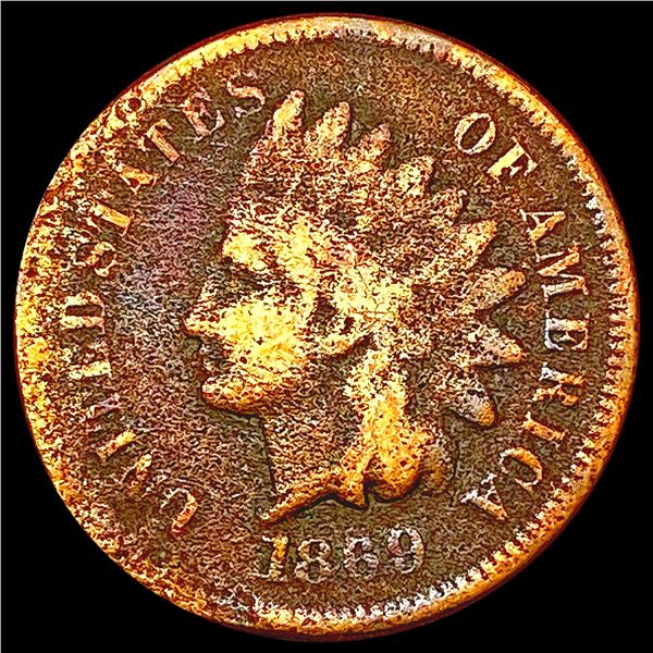 1869 Indian Head Cent NICELY CIRCULATED