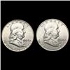 1959,1960 Franklin Half Dollars [2 Coins] UNCIRCULATED