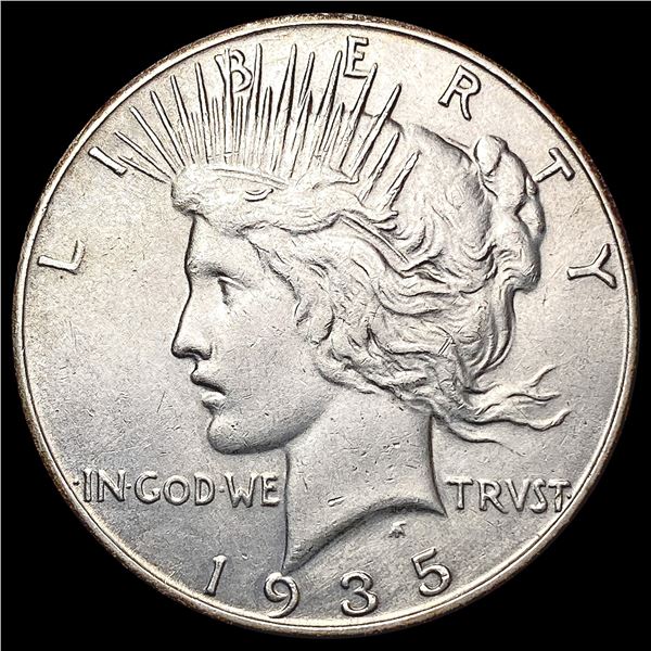 1935-S Silver Peace Dollar CHOICE AU