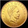 1916 Cuba Gold 10 Pesos 0.4837oz UNCIRCULATED