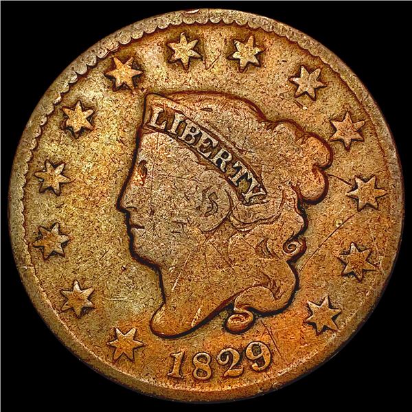 1829 Coronet Head Large Cent NICELY CIRCULATED
