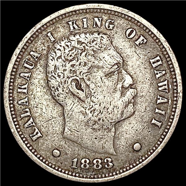 1883 Kingdom of Hawaii Dime LIGHTLY CIRCULATED