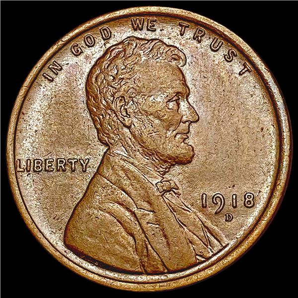1918-D Wheat Cent CLOSELY UNCIRCULATED