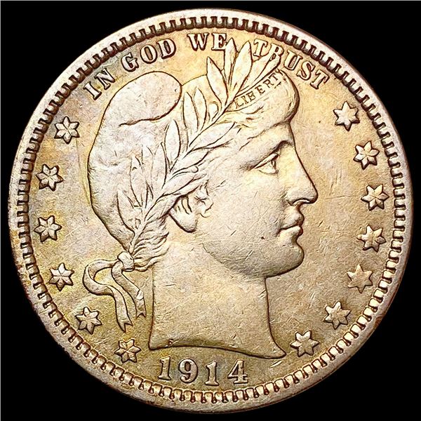 1914 Barber Quarter NEARLY UNCIRCULATED