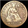 Image 1 : 1853 Arrows Rays Seated Liberty Quarter NICELY CIRCULATED