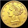 Image 1 : 1901-S $5 Gold Half Eagle CLOSELY UNCIRCULATED