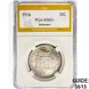 1936 Delaware Half Dollar PGA MS65+
