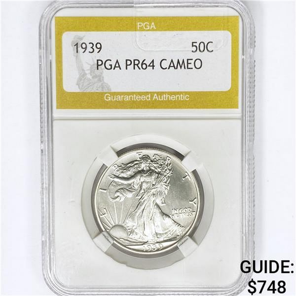 1939 Walking Liberty Half Dollar PGA PR64 Cameo